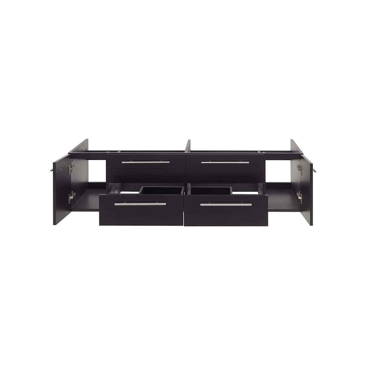 Lucera 60" Double Wall Mounted Vanity Cabinet Only - Less Vanity Top