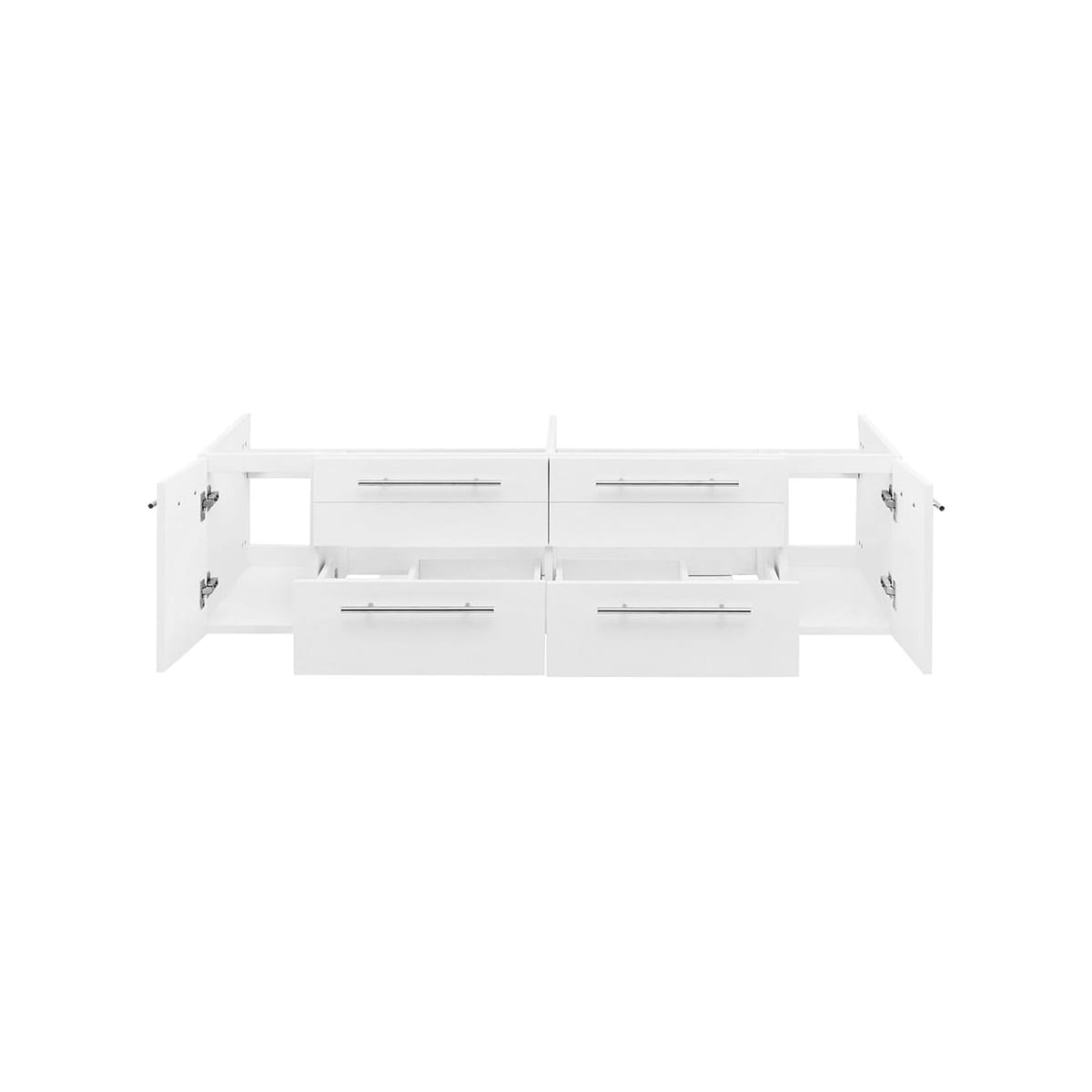Lucera 60" Double Wall Mounted Vanity Cabinet Only - Less Vanity Top - image 11