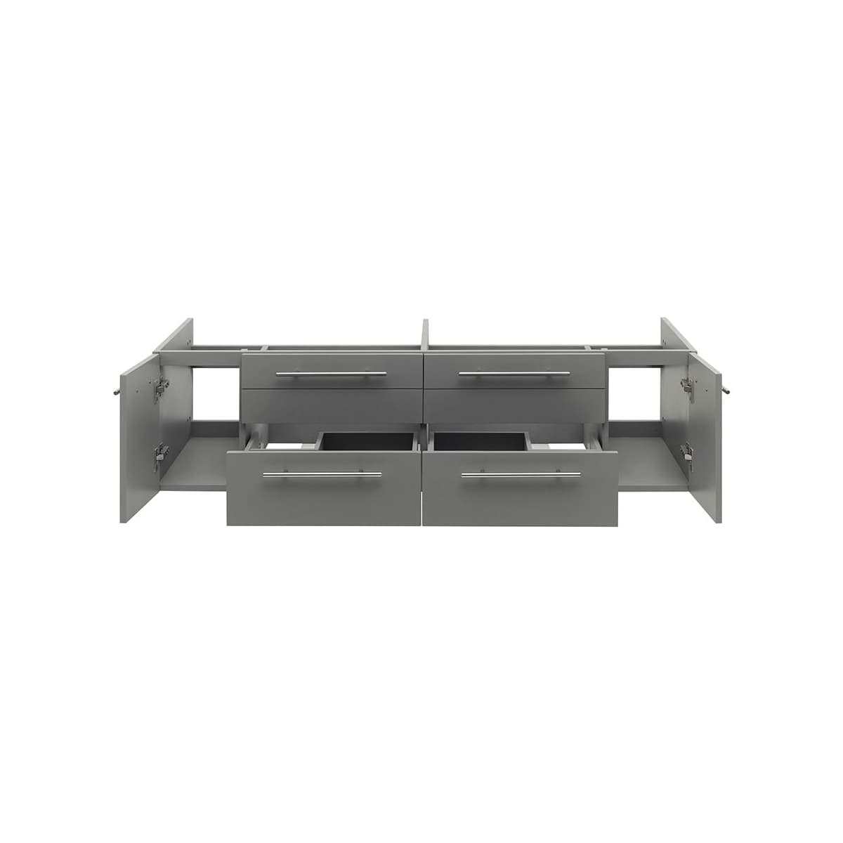 Lucera 60" Double Wall Mounted Vanity Cabinet Only - Less Vanity Top - image 13