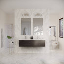 Lucera 60" Wall Mounted Double Basin Vanity Set with Cabinet and Quartz Vanity Top - image 5