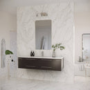 Lucera 60" Wall Mounted Single Basin Vanity Set with Cabinet and Quartz Vanity Top - image 4