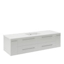 Lucera 60" Wall Mounted Single Basin Vanity Set with Cabinet and Quartz Vanity Top - image 19