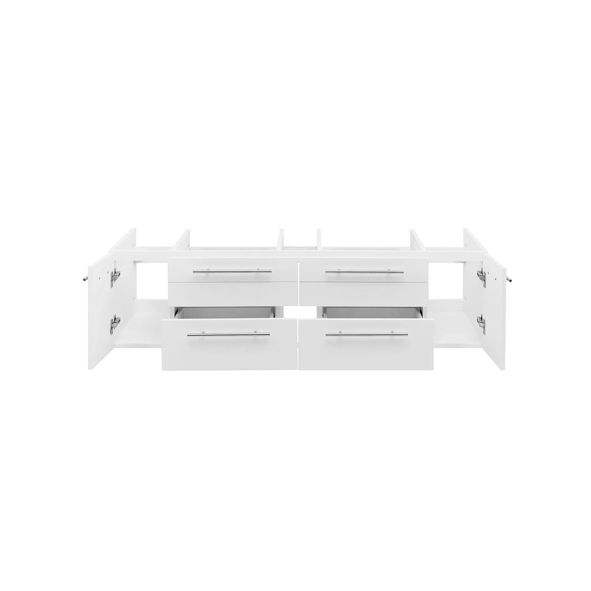 Stella 60" Double Wall Mounted Vanity Cabinet Only - Less Vanity Top - image 4
