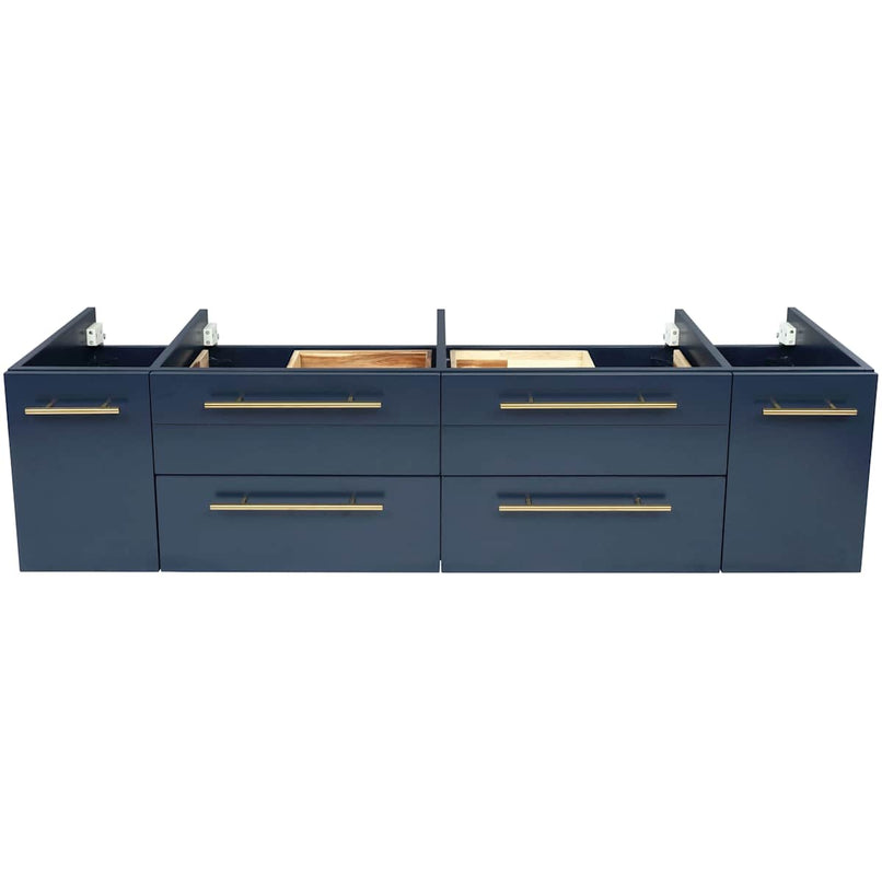 Lucera 60" Double Wall Mounted Vanity Cabinet Only - Less Vanity Top - image 2