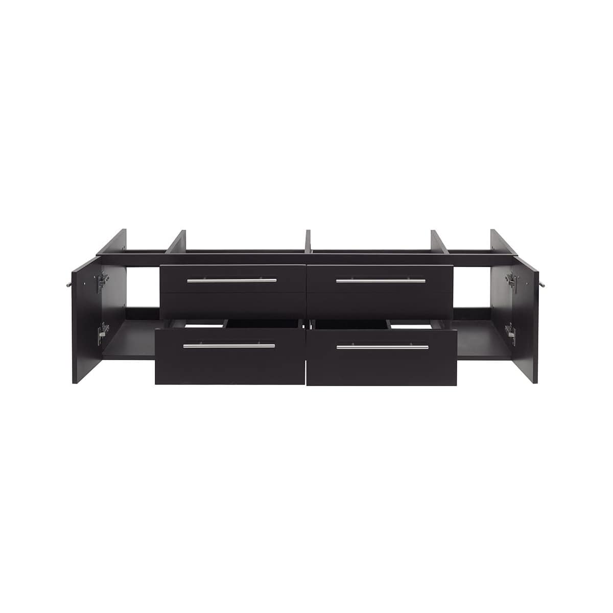 Lucera 60" Double Wall Mounted Vanity Cabinet Only - Less Vanity Top
