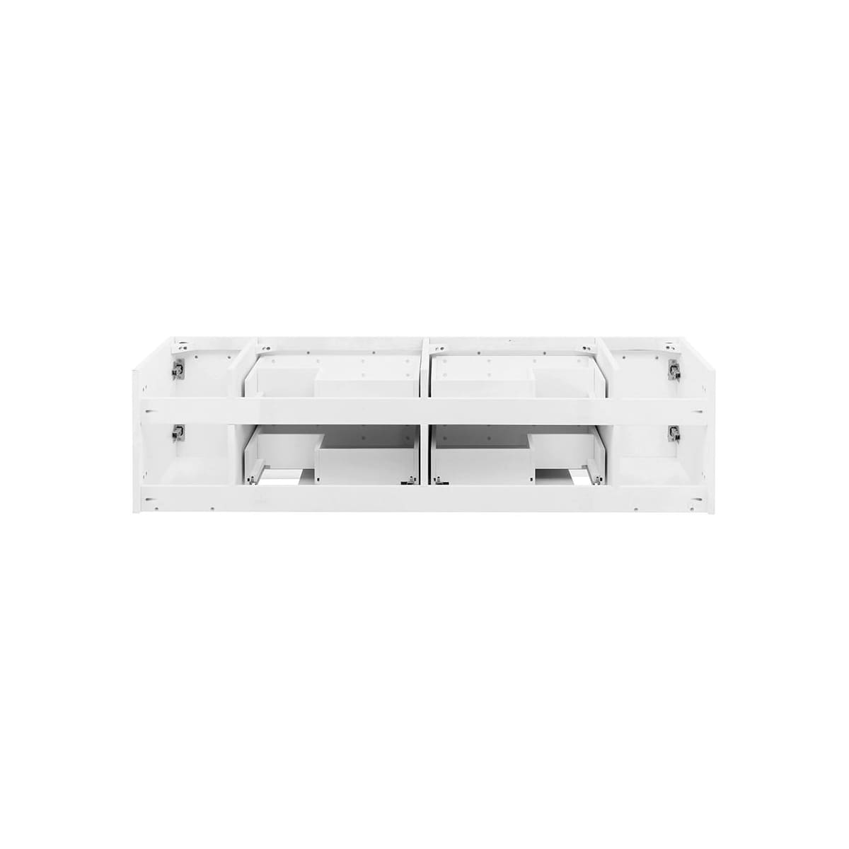 Lucera 60" Double Wall Mounted Vanity Cabinet Only - Less Vanity Top