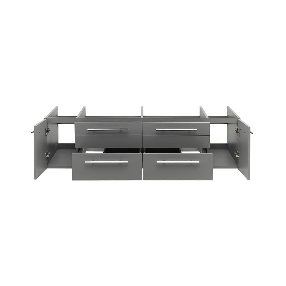 Lucera 60" Double Wall Mounted Vanity Cabinet Only - Less Vanity Top - image 13