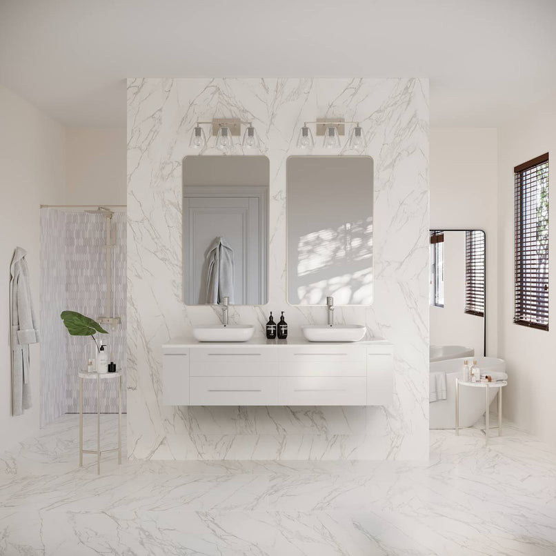 Lucera 60" Wall Mounted Double Basin Vanity Set with Cabinet and Quartz Vanity Top - image 23