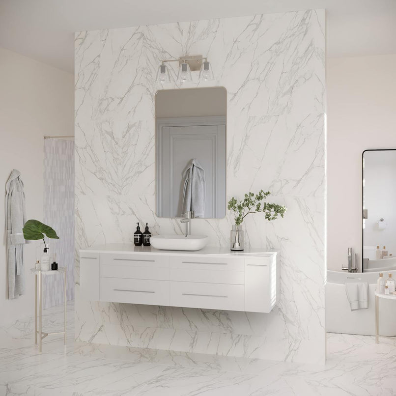 Lucera 60" Wall Mounted Single Basin Vanity Set with Wood Cabinet and Quartz Vanity Top - image 16