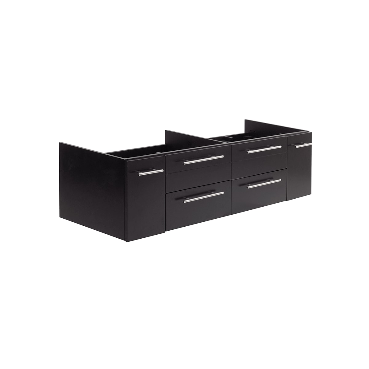 Lucera 60" Double Wall Mounted Vanity Cabinet Only - Less Vanity Top - image 1