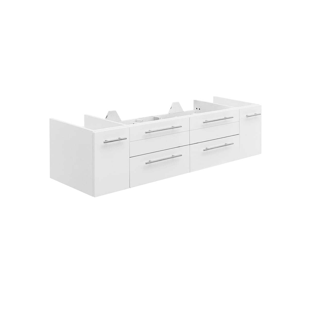 Lucera 60" Single Wall Mounted Vanity Cabinet Only - Less Vanity Top