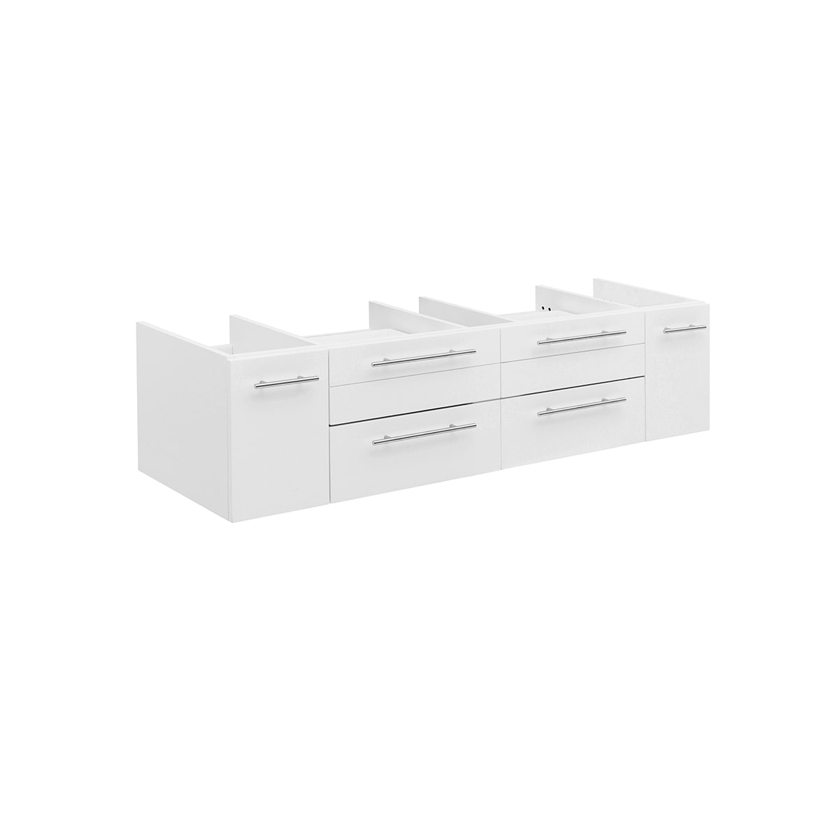 Stella 60" Double Wall Mounted Vanity Cabinet Only - Less Vanity Top - image 1