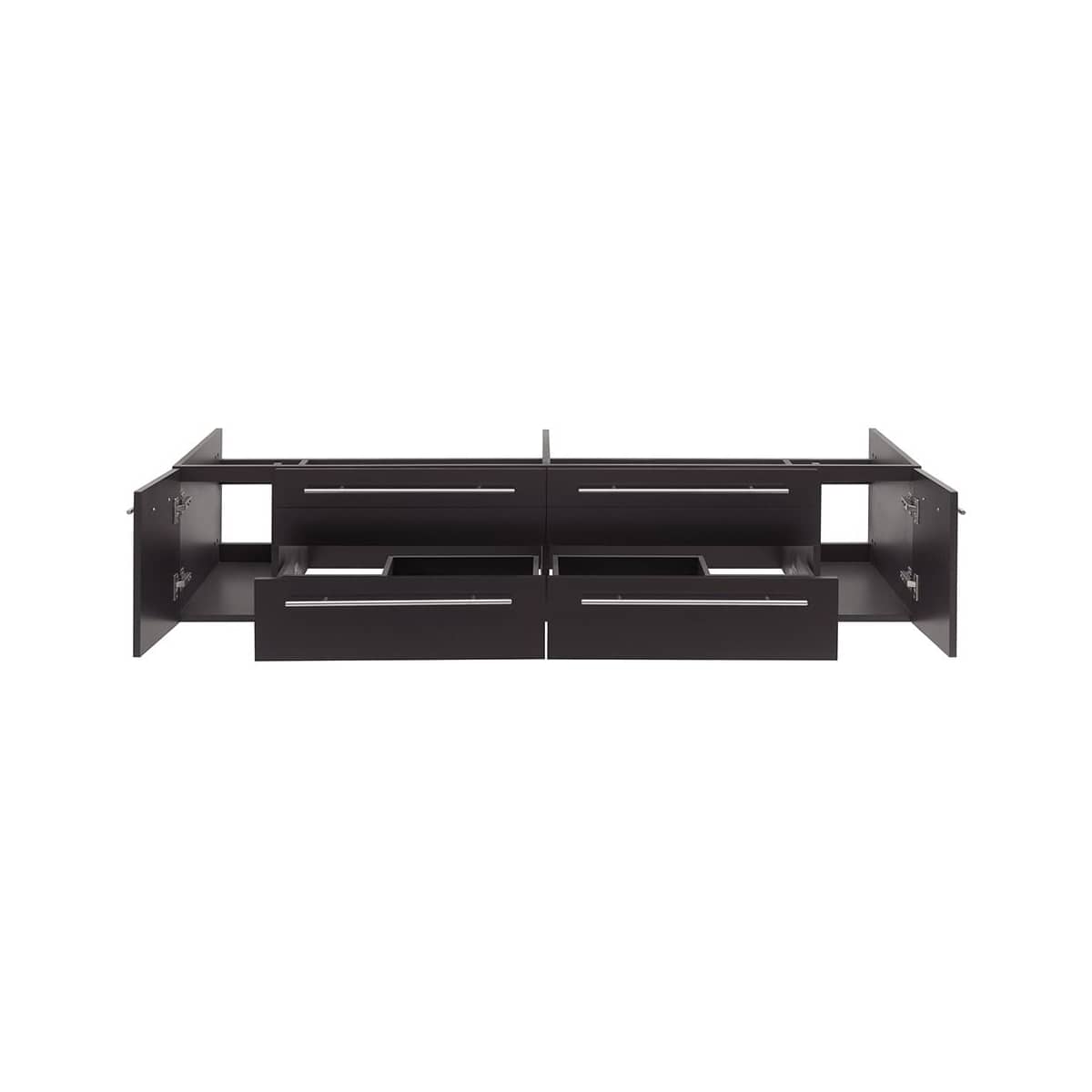 Lucera 72" Double Wall Mounted Vanity Cabinet Only - Less Vanity Top