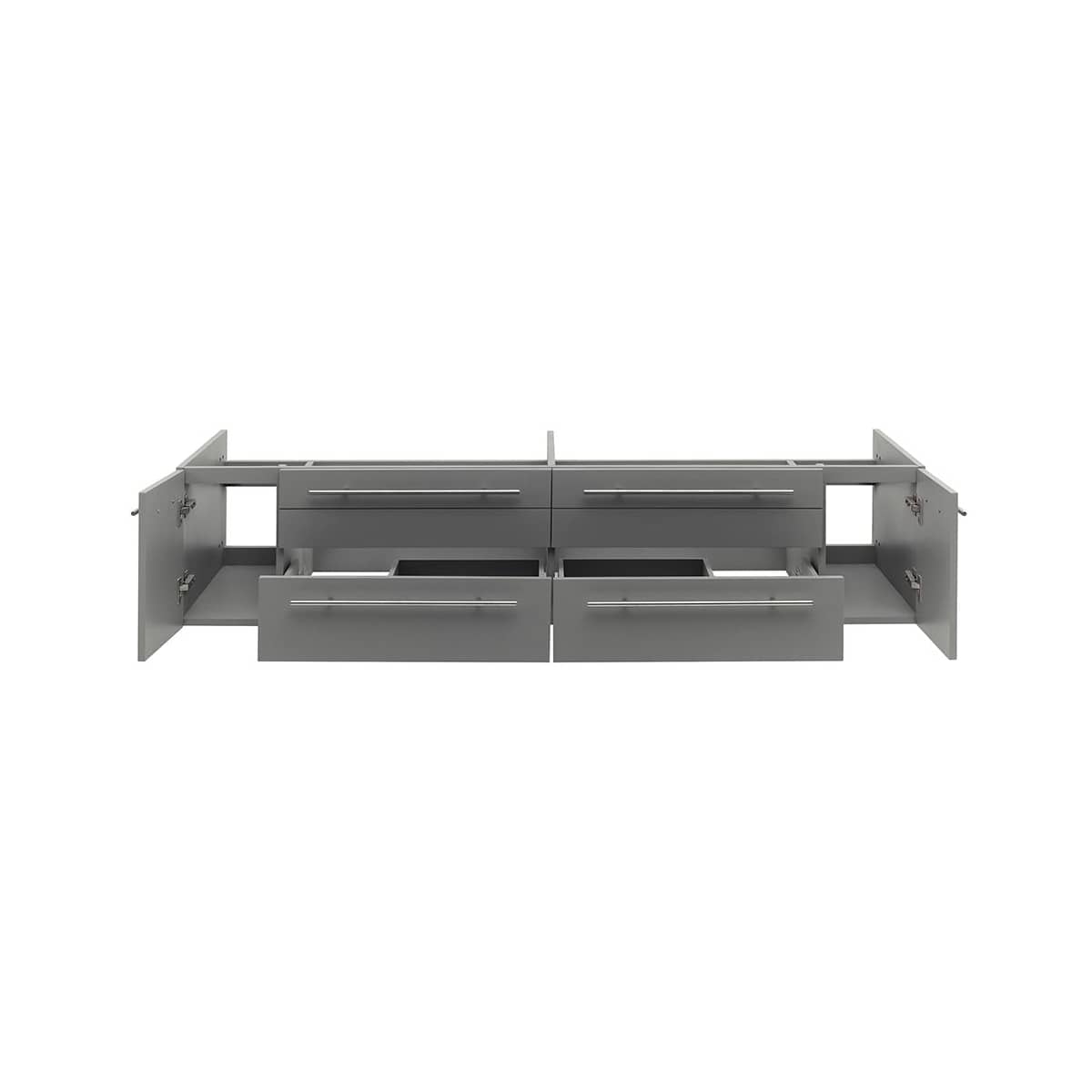 Lucera 72" Double Wall Mounted Vanity Cabinet Only - Less Vanity Top