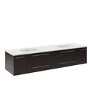 Lucera 72" Wall Mounted Double Basin Vanity Set with Cabinet and Quartz Vanity Top - image 2