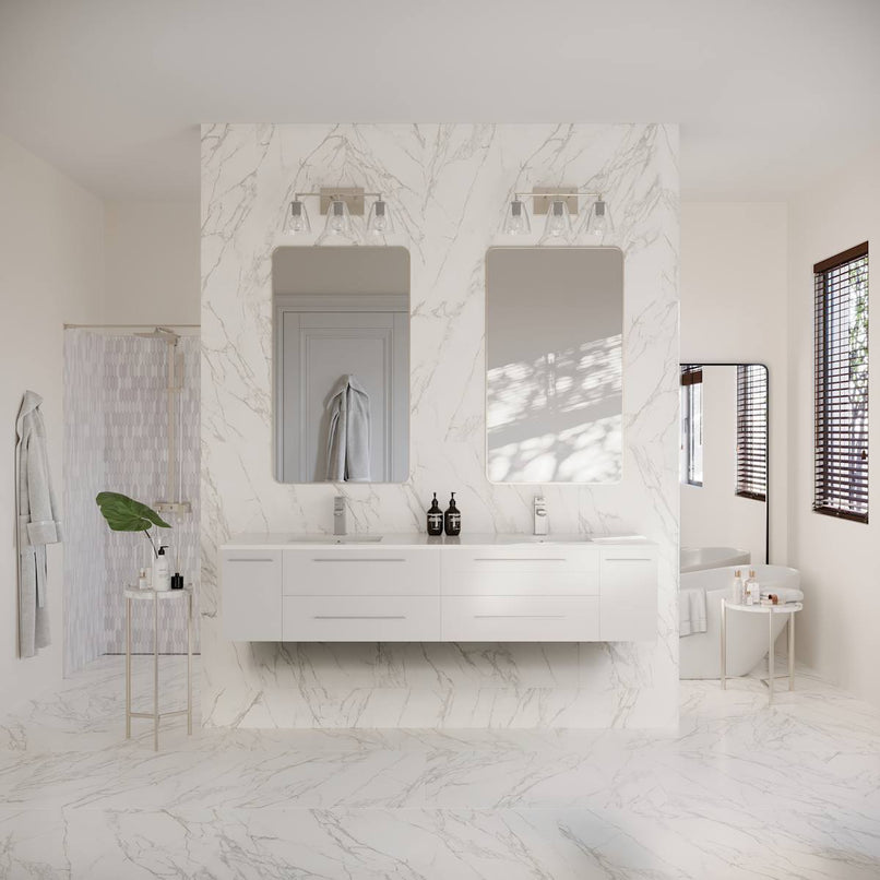 Lucera 72" Wall Mounted Double Basin Vanity Set with Cabinet and Quartz Vanity Top - image 22