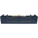 Lucera 72" Double Wall Mounted Vanity Cabinet Only - Less Vanity Top - image 2