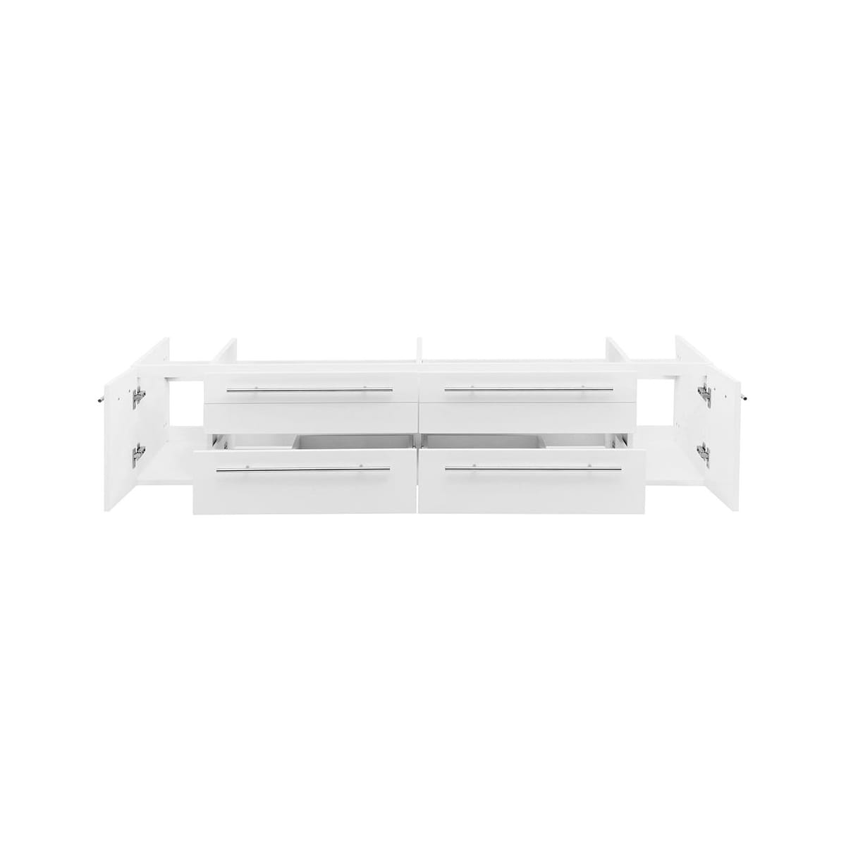 Lucera 72" Double Wall Mounted Vanity Cabinet Only - Less Vanity Top