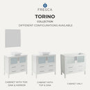 Torino 36" Single Free Standing Vanity Cabinet - Less Vanity Top - image 9