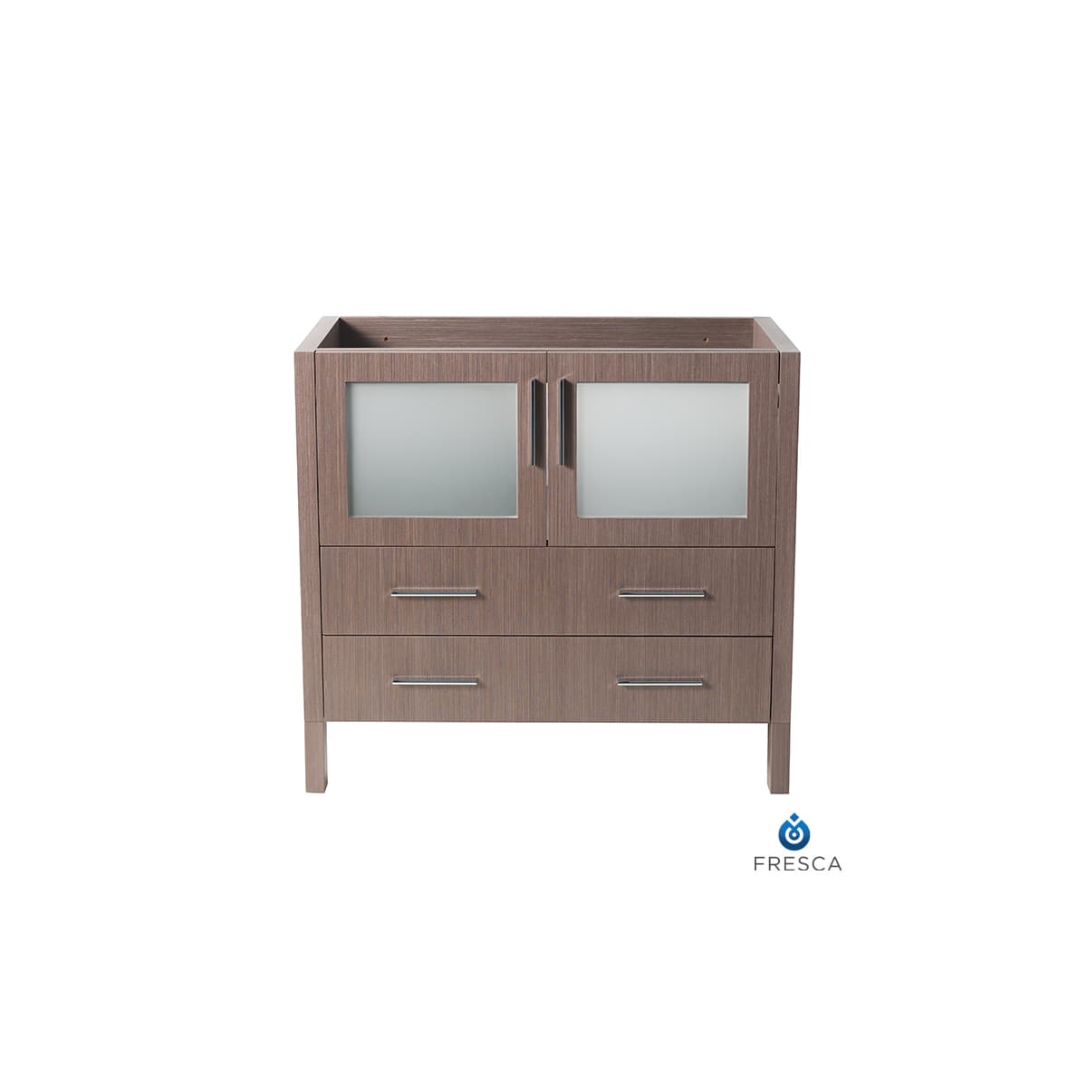 Torino 36" Single Free Standing Vanity Cabinet - Less Vanity Top