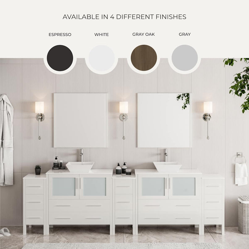 Torino 36" Free Standing Single Basin Vanity Set with Cabinet and Ceramic Vanity Top - image 7