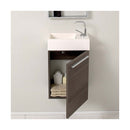 Pulito 16" Wall Mounted Single Basin Vanity Set with Cabinet and Acrylic Vanity Top - image 3