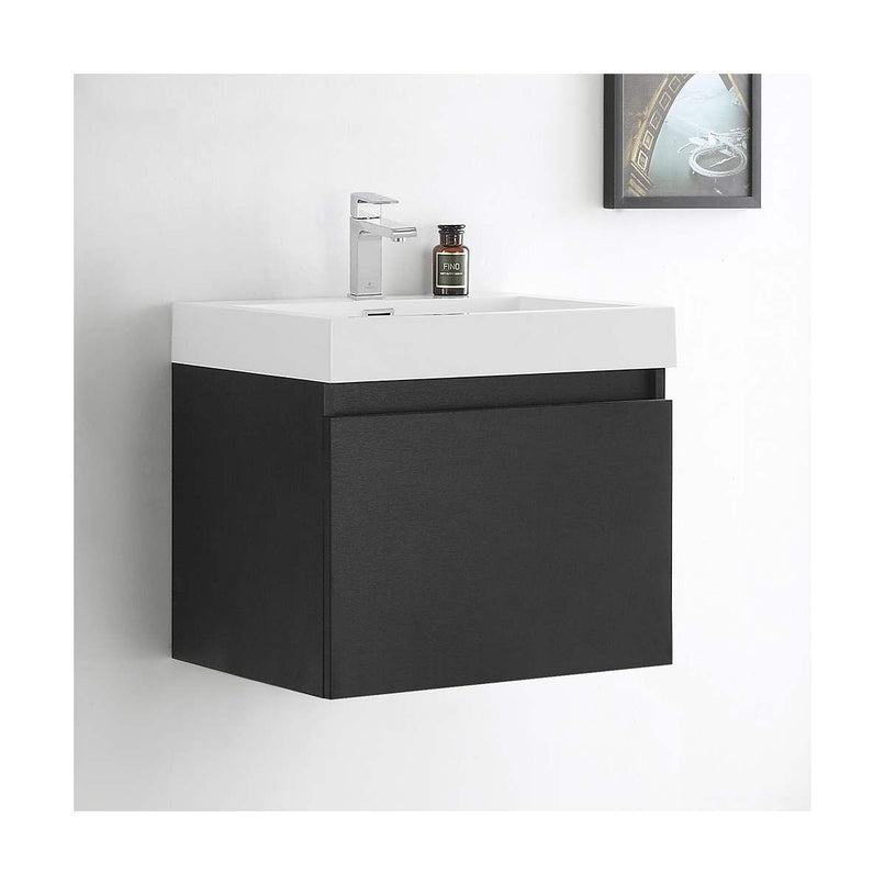 Nano 24" Wall Mounted Single Basin Vanity Set with Cabinet and Acrylic Vanity Top - image 2