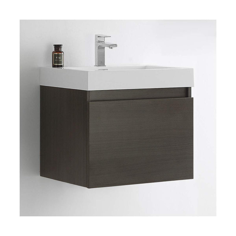 Nano 24" Wall Mounted Single Basin Vanity Set with Cabinet and Acrylic Vanity Top - image 3