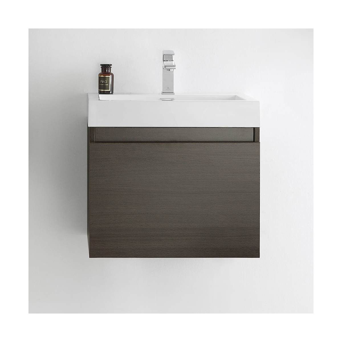 Nano 24" Wall Mounted Single Basin Vanity Set with Cabinet and Acrylic Vanity Top