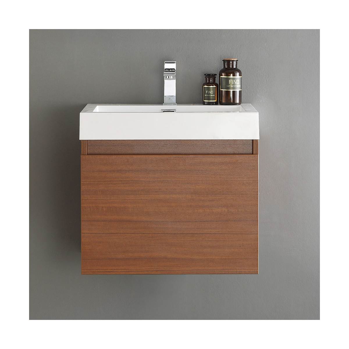 Nano 24" Wall Mounted Single Basin Vanity Set with Cabinet and Acrylic Vanity Top - image 8