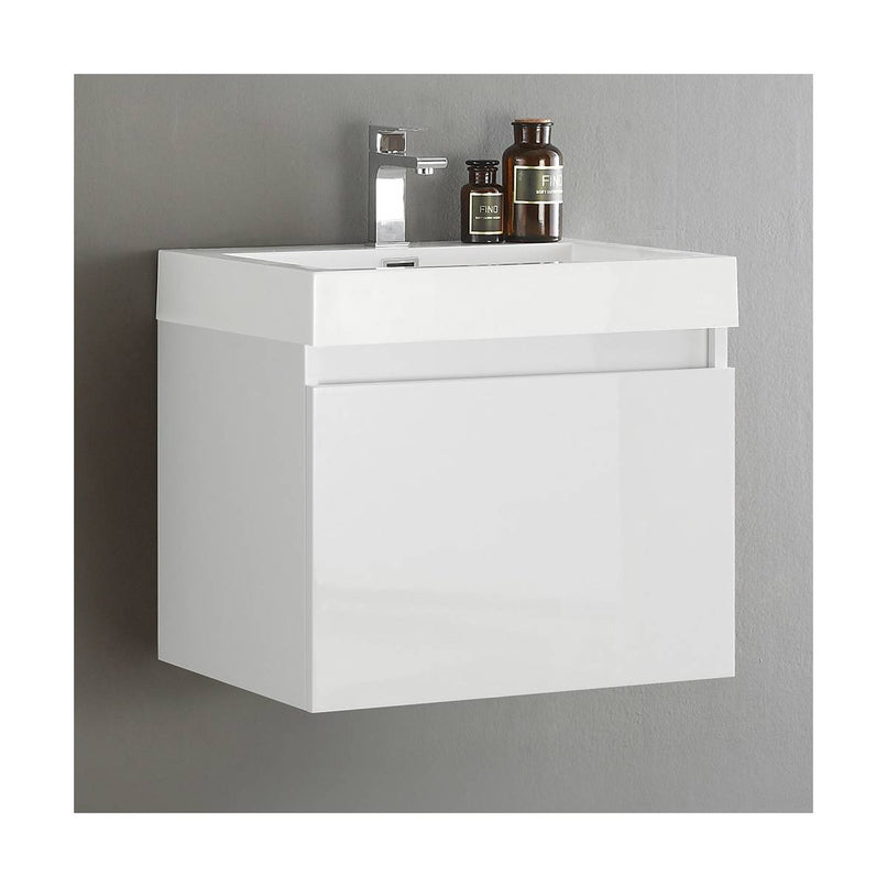Nano 24" Wall Mounted Single Basin Vanity Set with Cabinet and Acrylic Vanity Top - image 5
