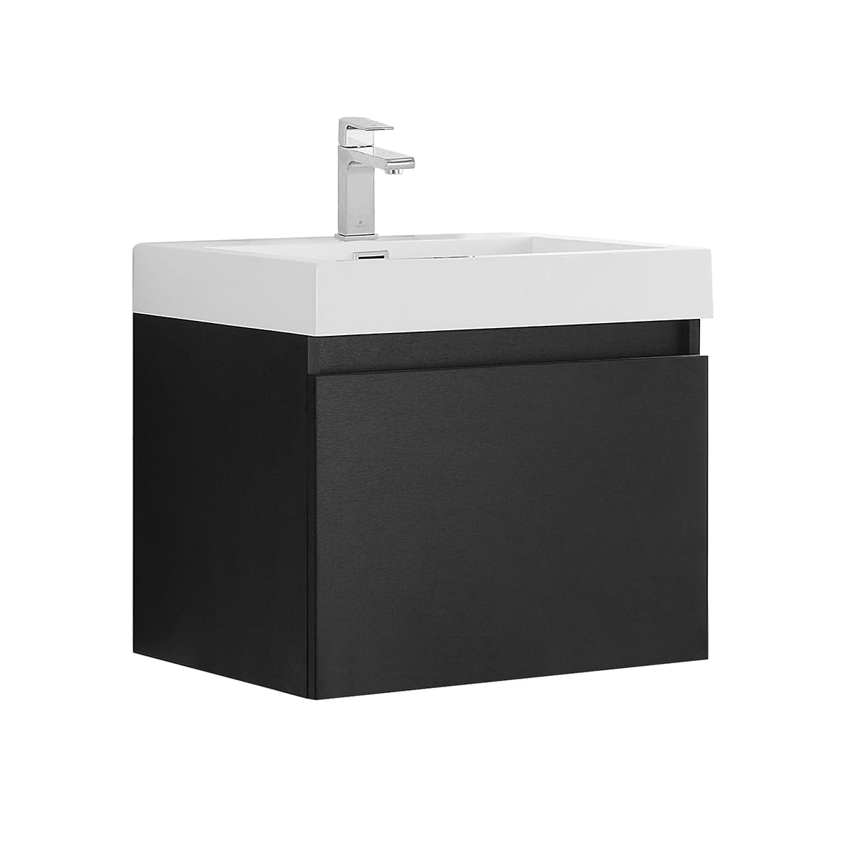 Nano 24" Wall Mounted Single Basin Vanity Set with Cabinet and Acrylic Vanity Top