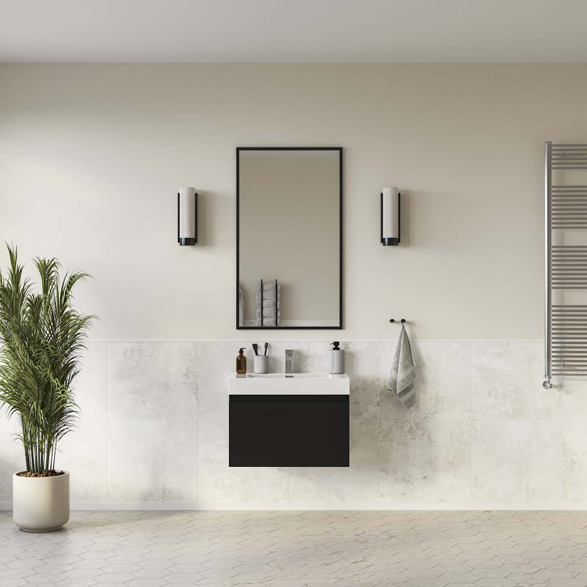Mezzo 30" Single Wall Mounted Vanity Cabinet - Less Vanity Top