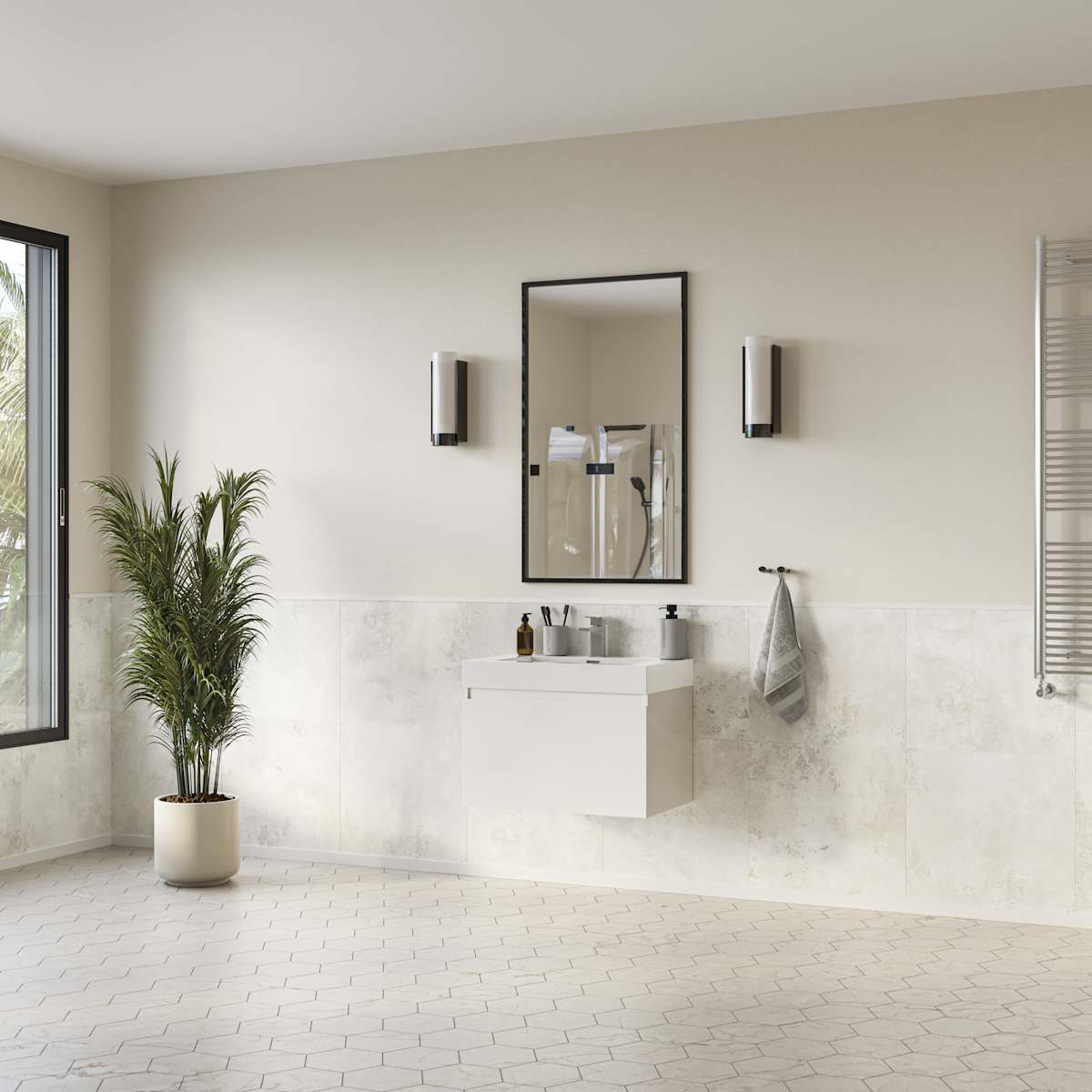 Mezzo 30" Wall Mounted Single Basin Vanity Set with Cabinet and Acrylic Vanity Top - image 16