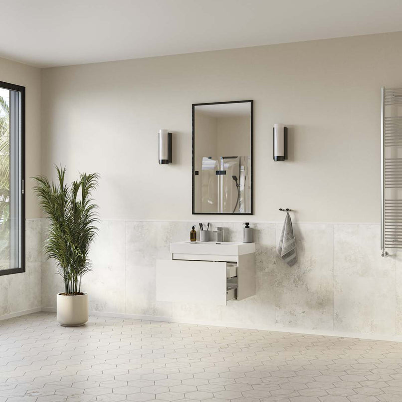 Mezzo 30" Wall Mounted Single Basin Vanity Set with Cabinet and Acrylic Vanity Top - image 17