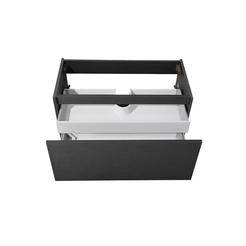 Mezzo 36" Single Wall Mounted Vanity Cabinet - Less Vanity Top - image 3