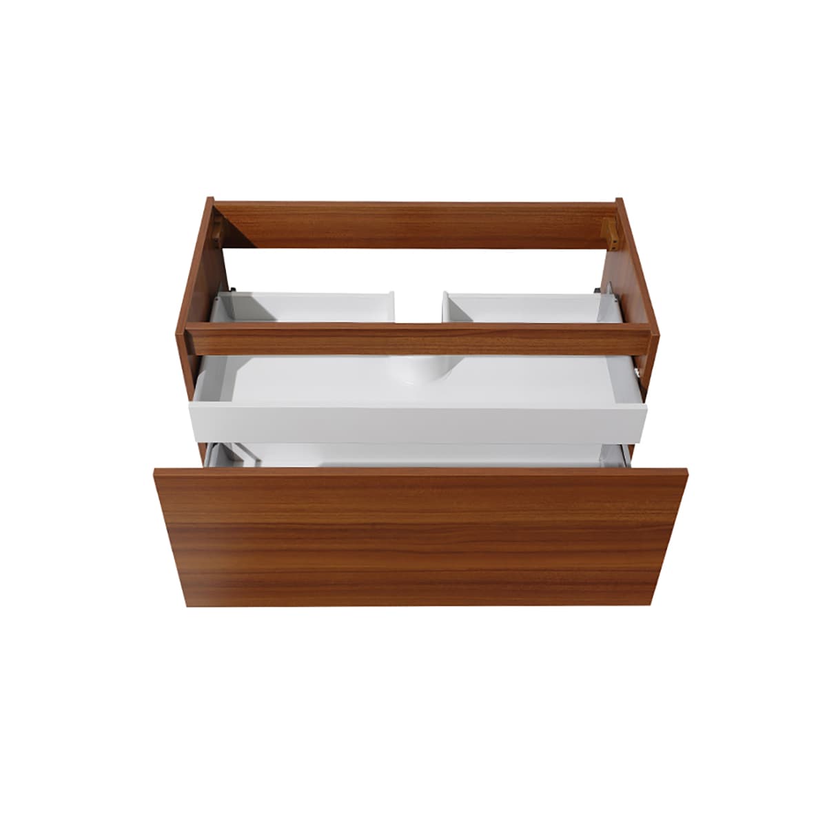 Mezzo 36" Single Wall Mounted Vanity Cabinet - Less Vanity Top