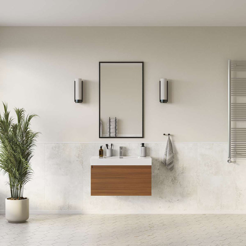 Mezzo 36" Single Wall Mounted Vanity Cabinet - Less Vanity Top - image 8