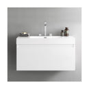Mezzo 39-1/8" Wall Mounted Single Basin Vanity Set with Cabinet and Acrylic Vanity Top - image 9