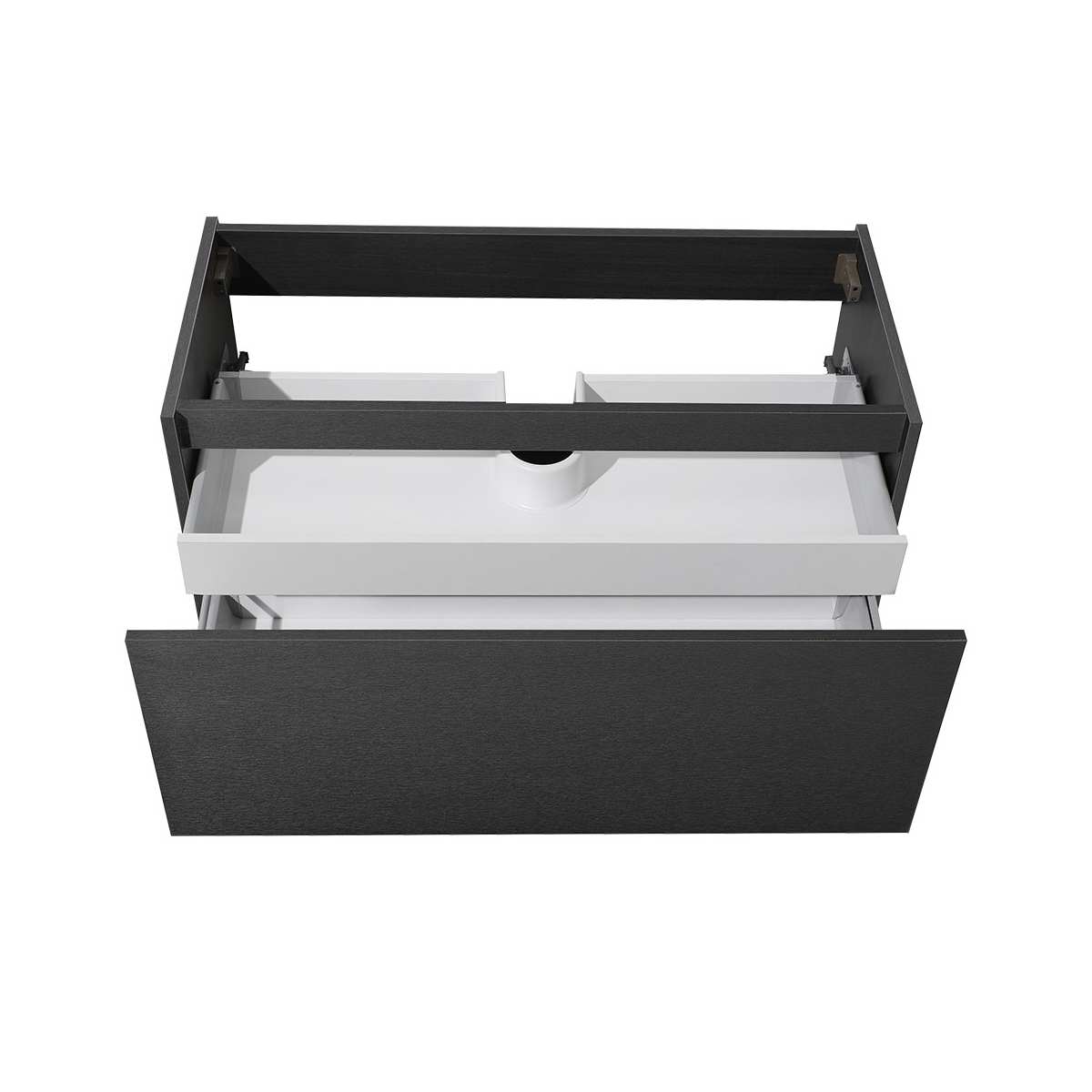 Mezzo 40" Single Wall Mounted Vanity Cabinet - Less Vanity Top