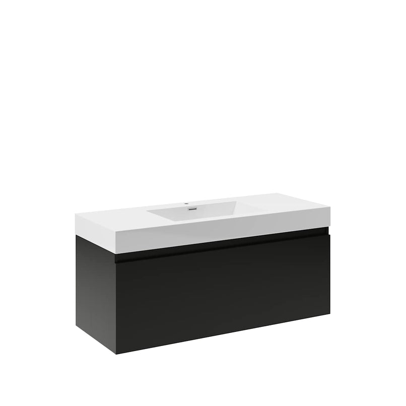 Mezzo 48" Wall Mounted Single Basin Vanity Set with Cabinet and Acrylic Vanity Top - image 2