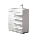 Livello 24" Free Standing Single Basin Vanity Set with Cabinet and Acrylic Vanity Top - image 1