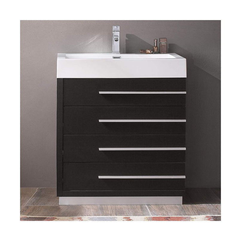 Livello 30" Free Standing Single Basin Vanity Set with Cabinet and Acrylic Vanity Top - image 7