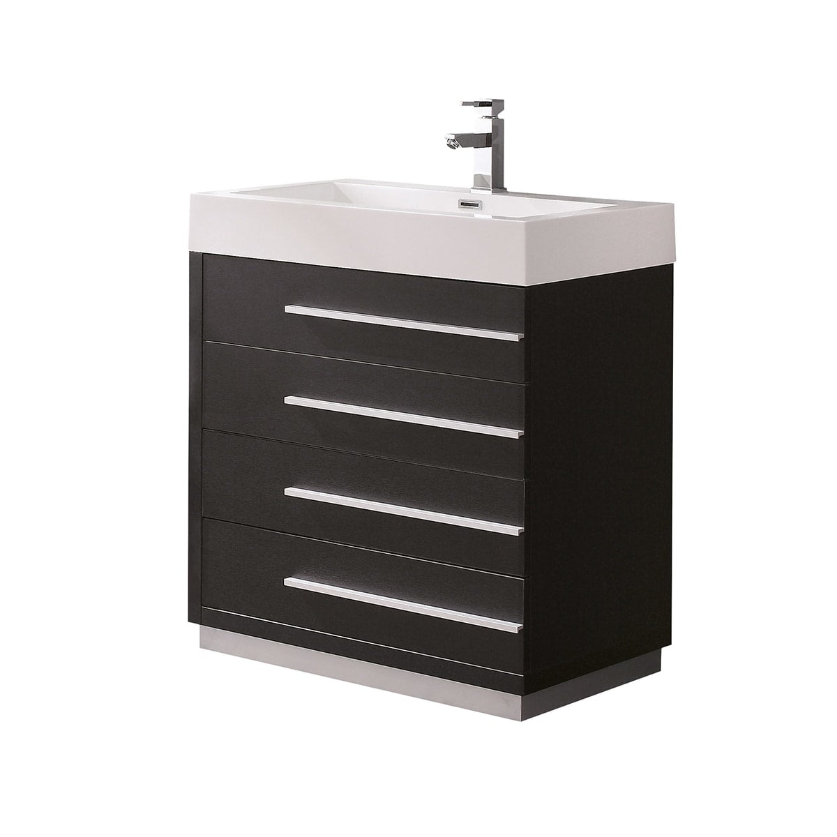 Livello 30" Free Standing Single Basin Vanity Set with Cabinet and Acrylic Vanity Top
