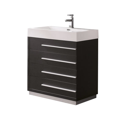 Livello 30" Free Standing Single Basin Vanity Set with Cabinet and Acrylic Vanity Top - image 1