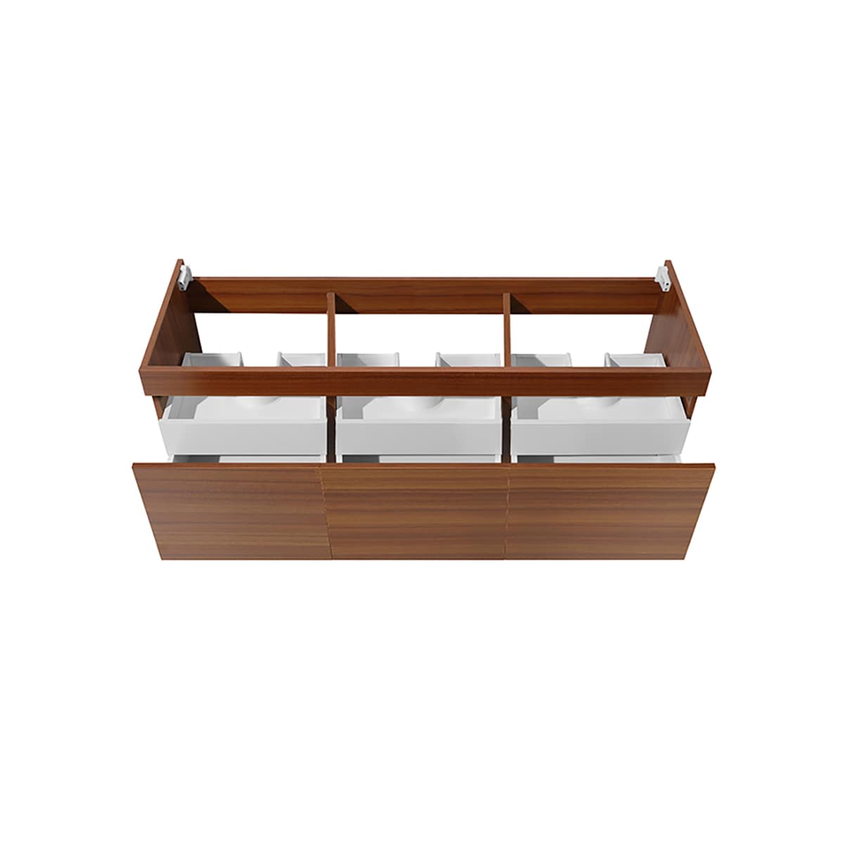 Mezzo 60" Double Wall Mounted Vanity Cabinet - Less Vanity Top - image 15