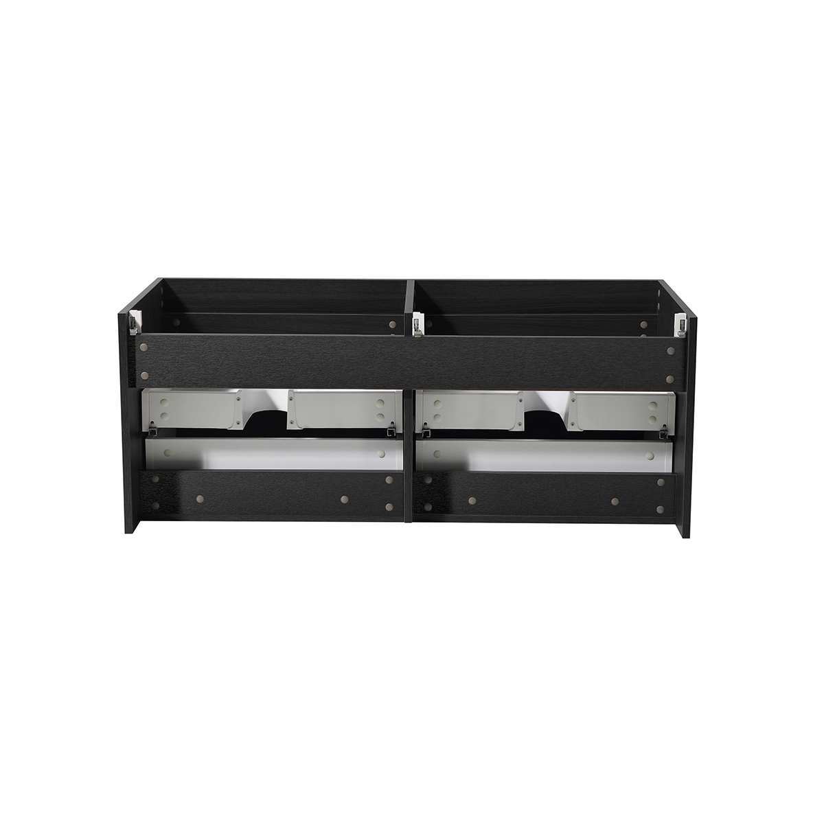 Mezzo 60" Double Wall Mounted Vanity Cabinet - Less Vanity Top