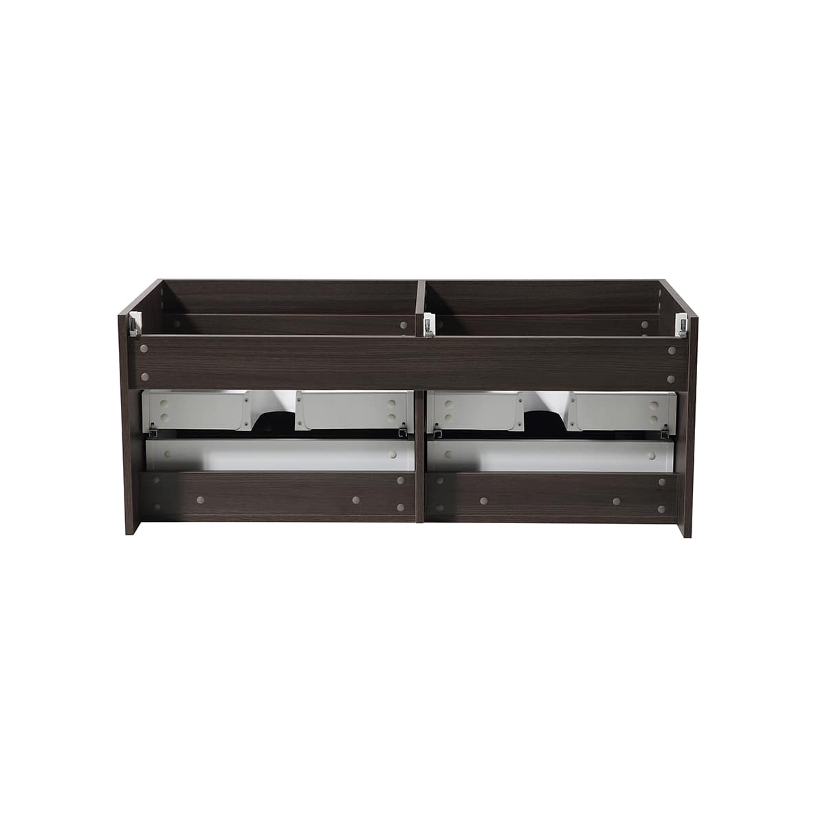 Mezzo 60" Double Wall Mounted Vanity Cabinet - Less Vanity Top