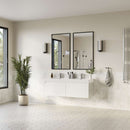 Mezzo 60" Wall Mounted Double Basin Vanity Set with Cabinet and Acrylic Vanity Top - image 17