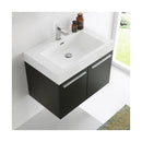 Vista 29" Wall Mounted Single Basin Vanity Set with Cabinet and Stone Vanity Top - image 5